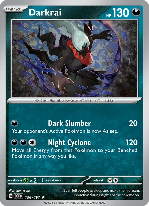 Darkrai · Obsidian Flames 136/197
