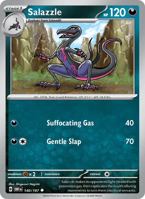 Salazzle · Obsidian Flames 140/197