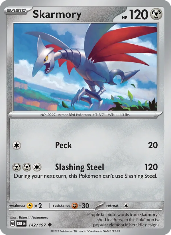 Skarmory · Obsidian Flames 142/197