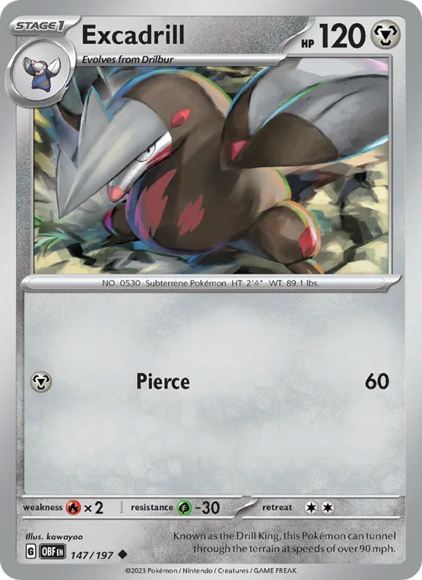 Excadrill · Obsidian Flames 147/197