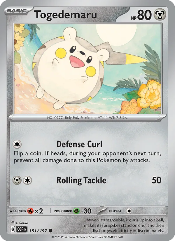 Togedemaru · Obsidian Flames 151/197