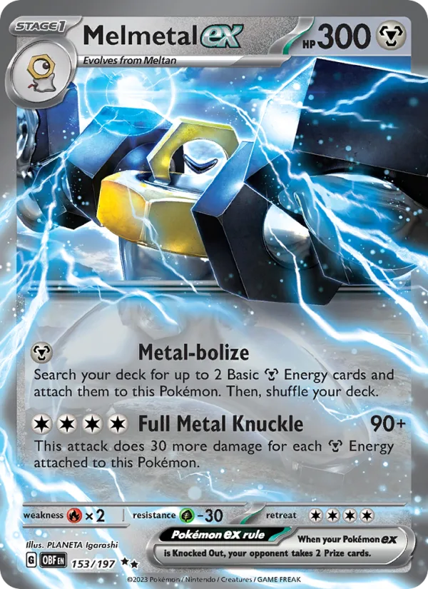 Melmetal ex · Obsidian Flames 153/197