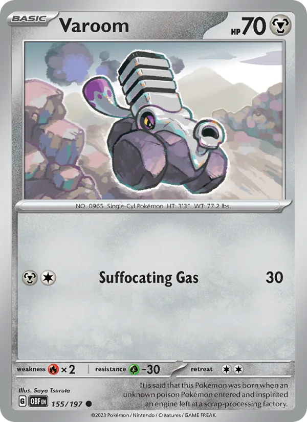 Varoom · Obsidian Flames 155/197