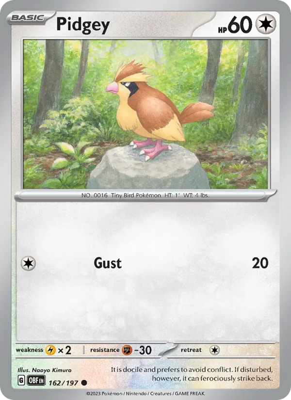 Pidgey · Obsidian Flames 162/197