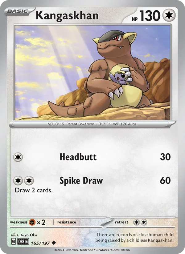 Kangaskhan · Obsidian Flames 165/197