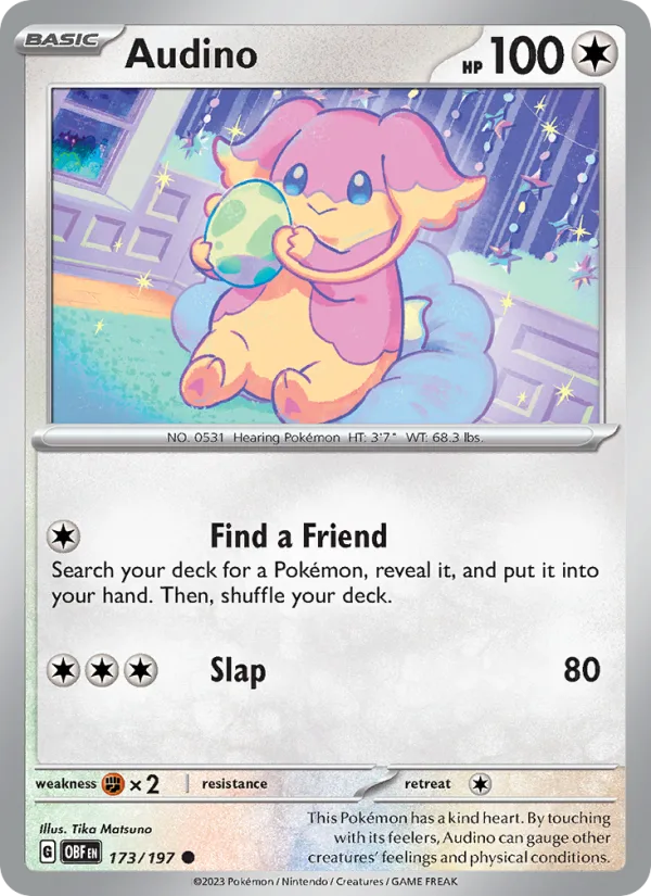 Audino · Obsidian Flames 173/197