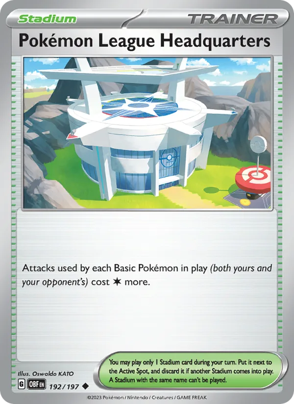Pokémon League Headquarters · Obsidian Flames 192/197