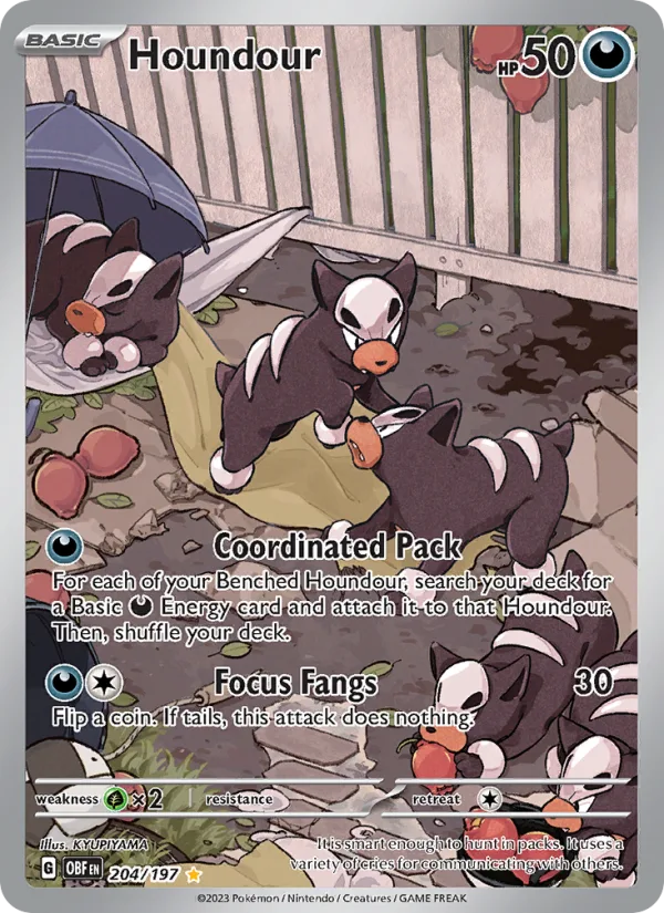 Houndour · Obsidian Flames 204/197