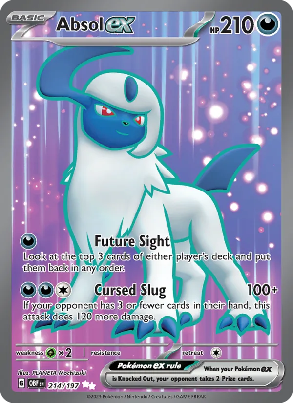 Absol ex · Obsidian Flames 214/197