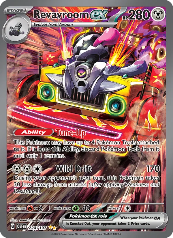 Revavroom ex · Obsidian Flames 224/197