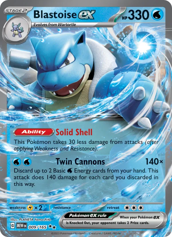 Blastoise ex · 151 009/165