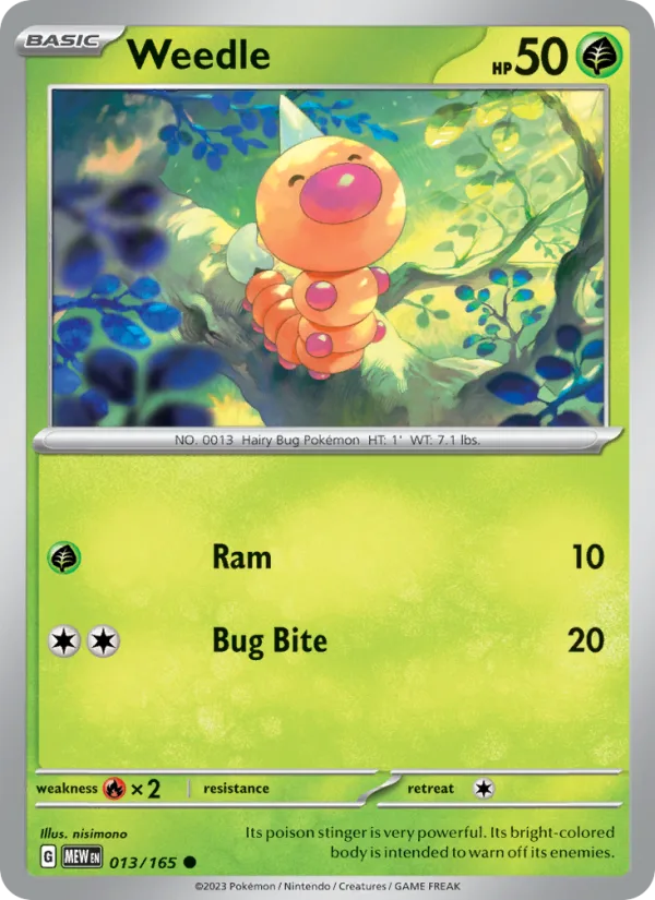 Weedle · 151 013/165