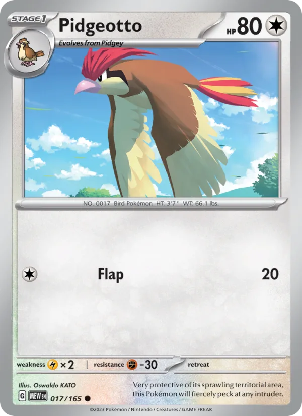 Pidgeotto · 151 017/165