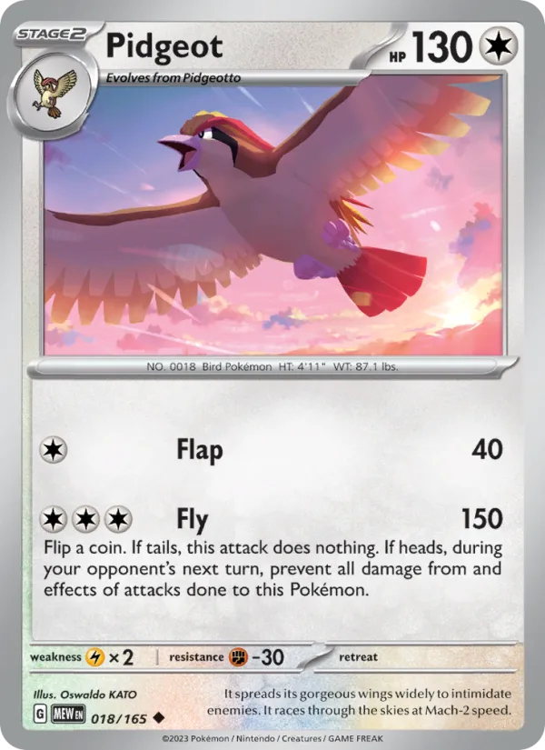Pidgeot · 151 018/165