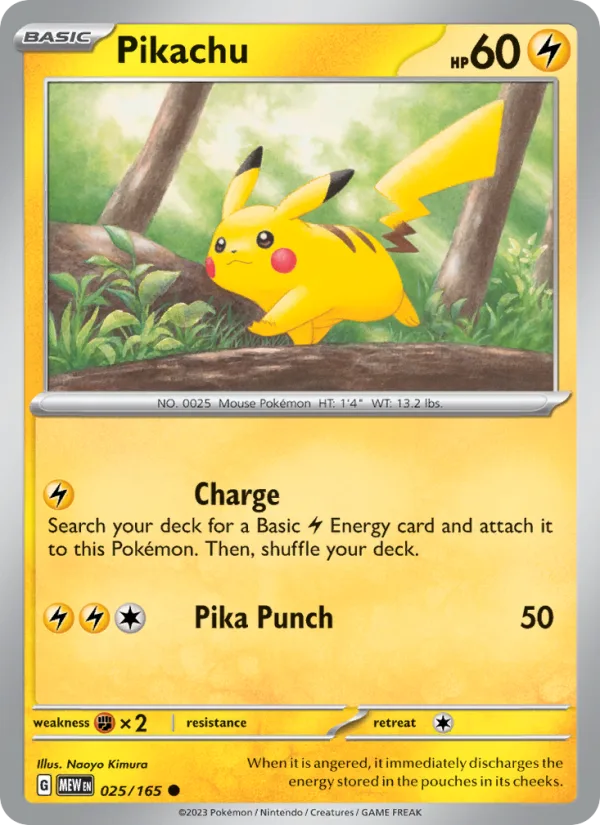 Pikachu · 151 025/165