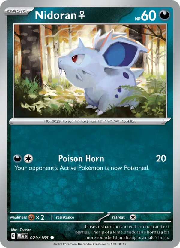 Nidoran♀ · 151 029/165