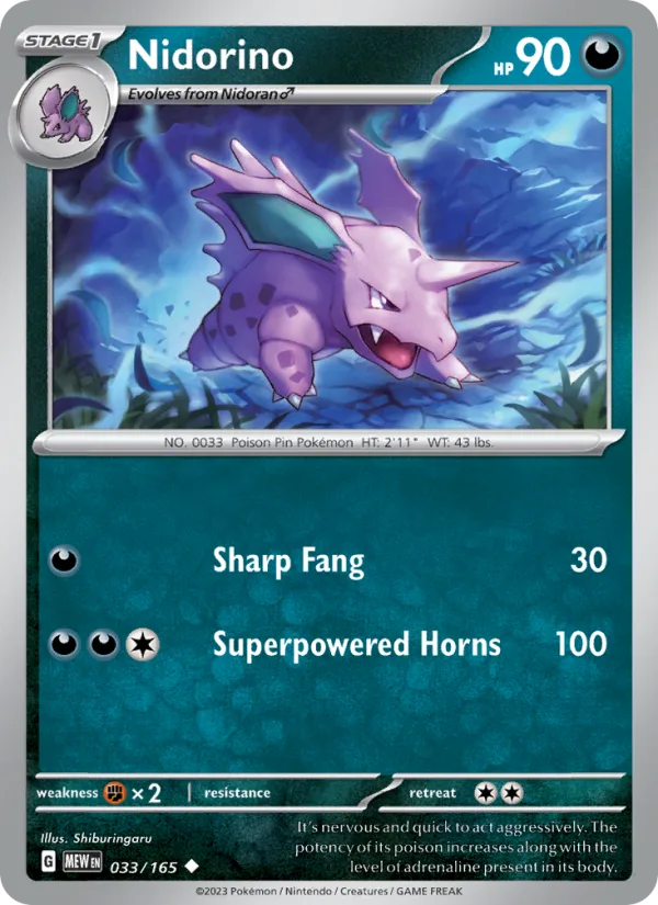 Nidorino · 151 033/165