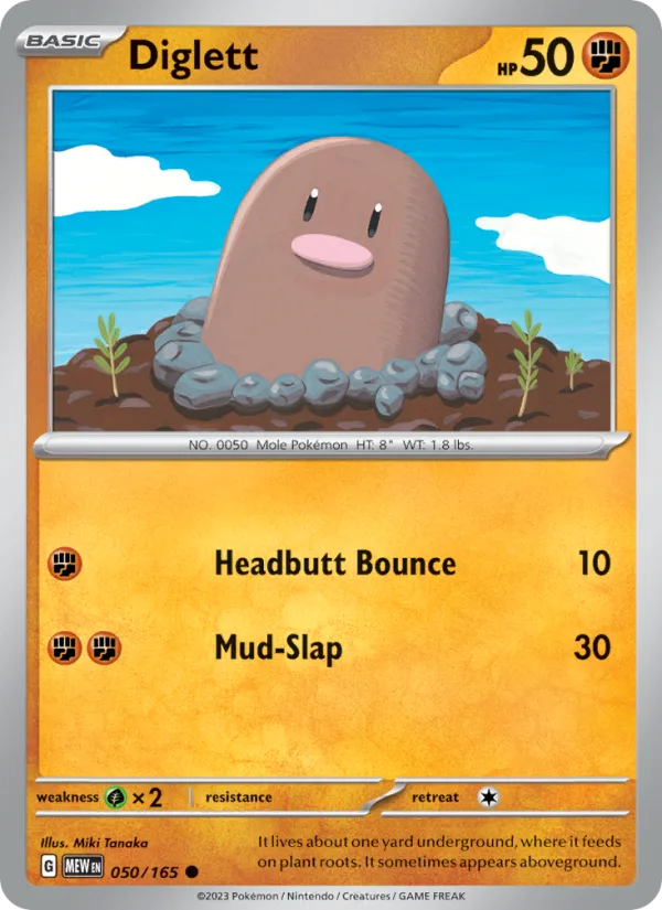 Diglett · 151 050/165