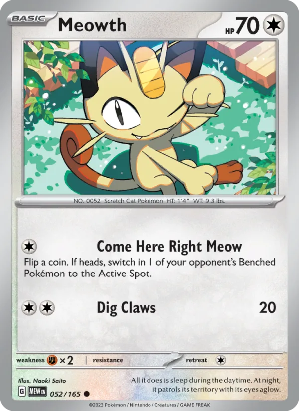 Meowth · 151 052/165