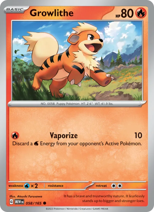 Growlithe · 151 058/165