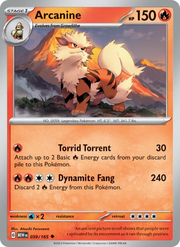 Arcanine · 151 059/165