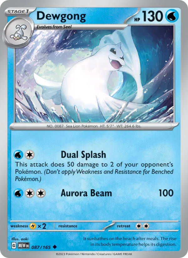 Dewgong · 151 087/165