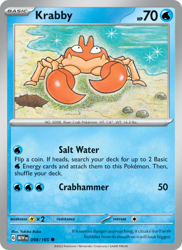 Krabby · 151 098/165