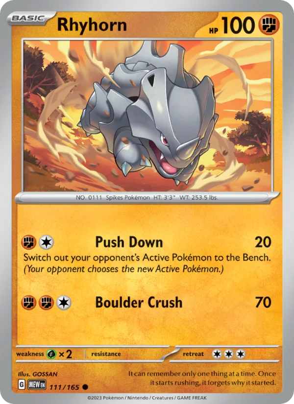 Rhyhorn · 151 111/165