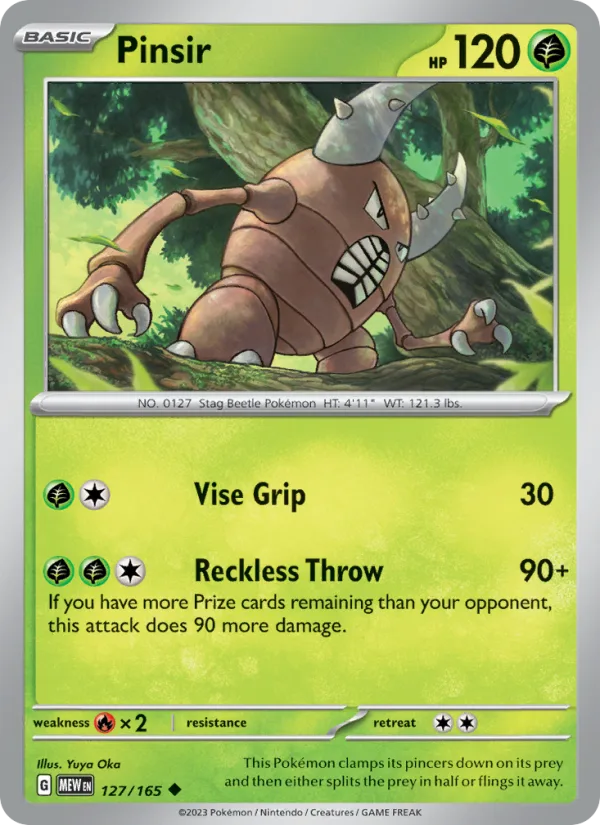 Pinsir · 151 127/165