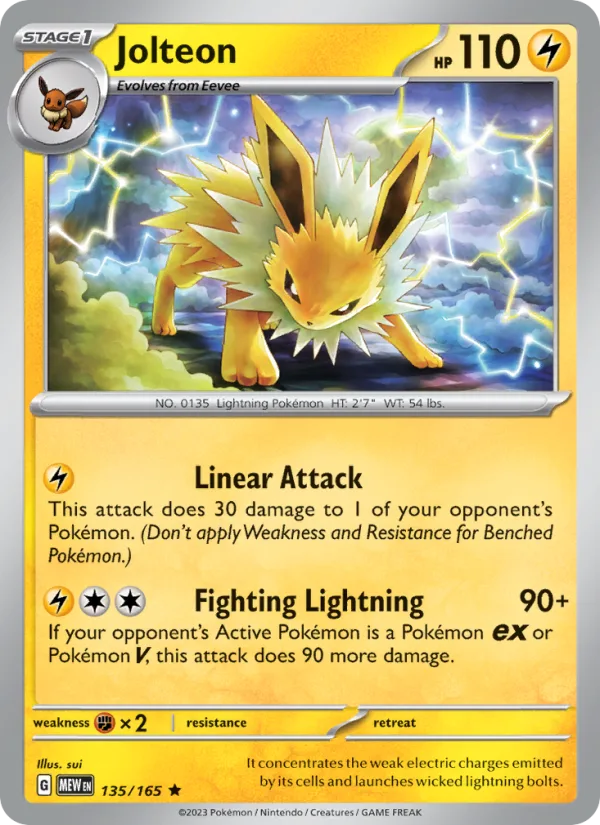 Jolteon · 151 135/165