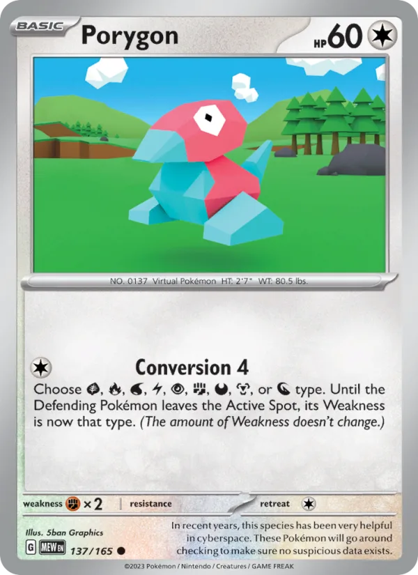 Porygon · 151 137/165
