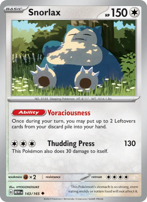 Snorlax · 151 143/165