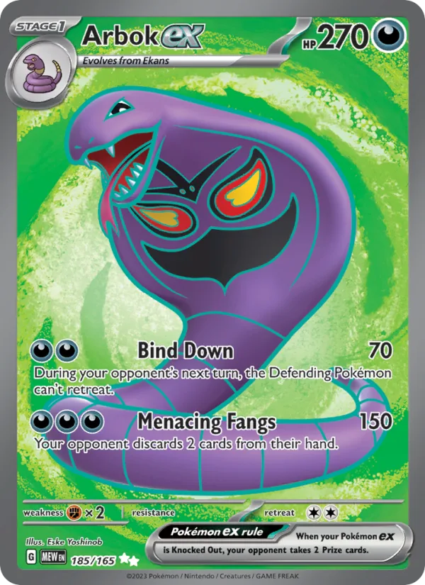 Arbok ex · 151 185/165