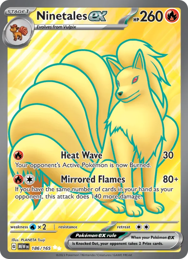 Ninetales ex · 151 186/165