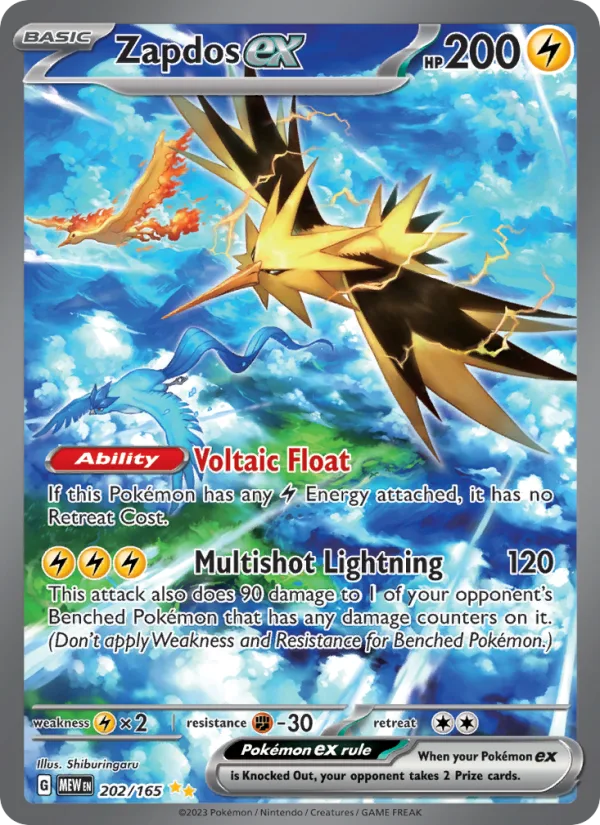 Zapdos ex · 151 202/165