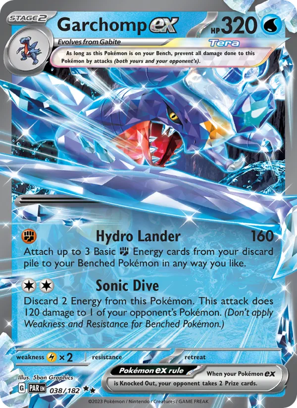 Garchomp ex · Paradox Rift 038/182