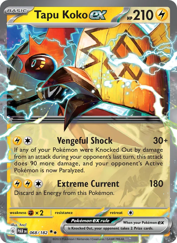 Tapu Koko ex · Paradox Rift 068/182