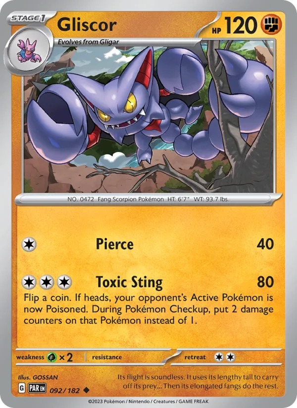 Gliscor · Paradox Rift 092/182