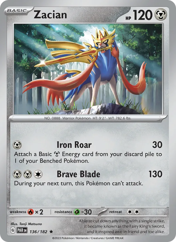Zacian · Paradox Rift 136/182