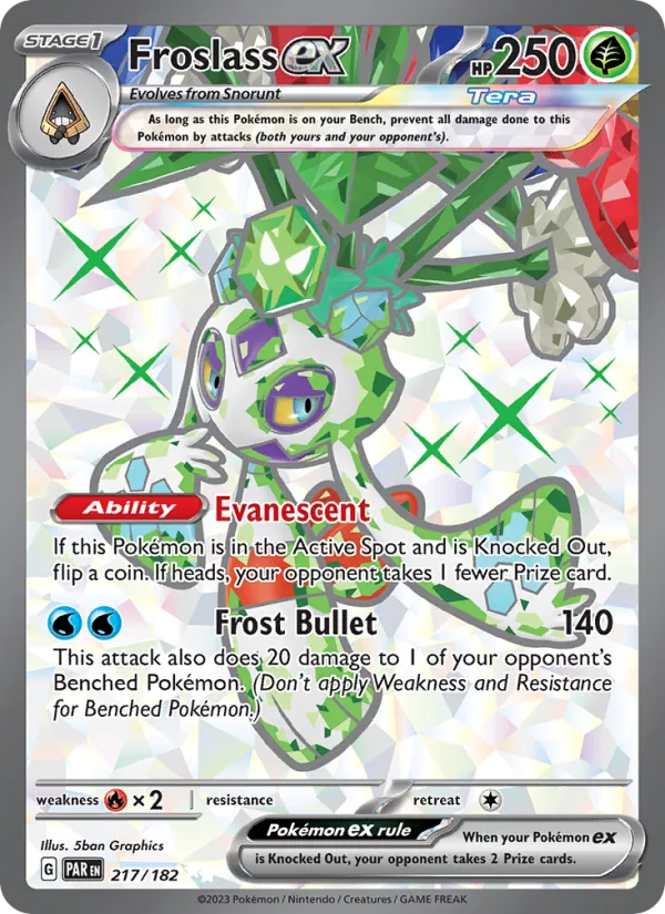 Froslass ex · Paradox Rift 217/182