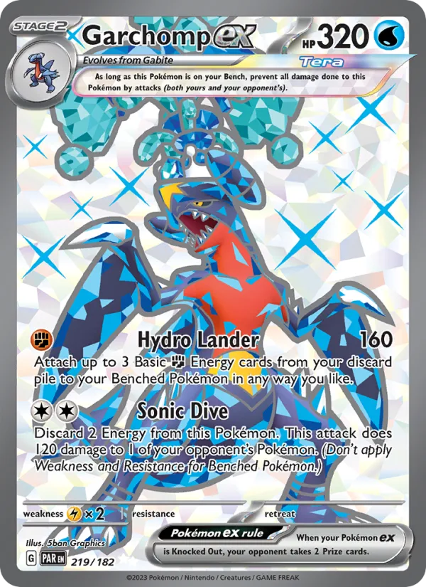 Garchomp ex · Paradox Rift 219/182