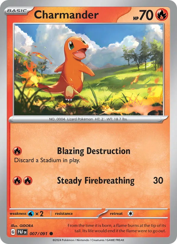Charmander · Paldean Fates 007/91