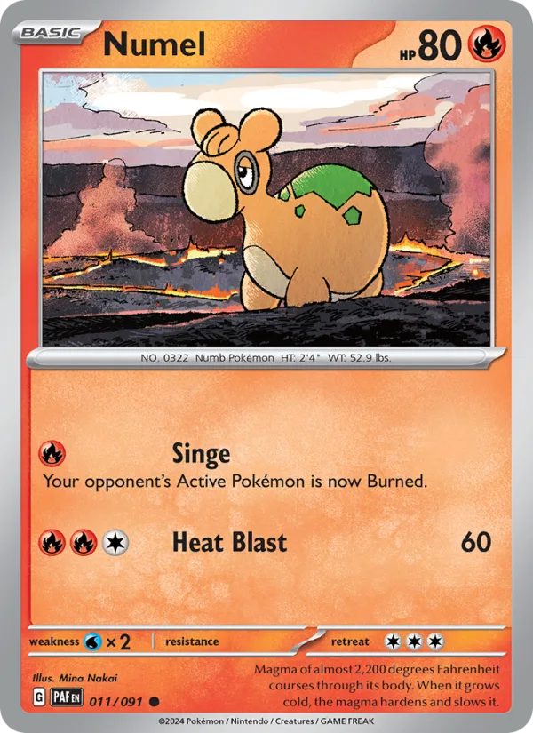 Numel · Paldean Fates 011/91