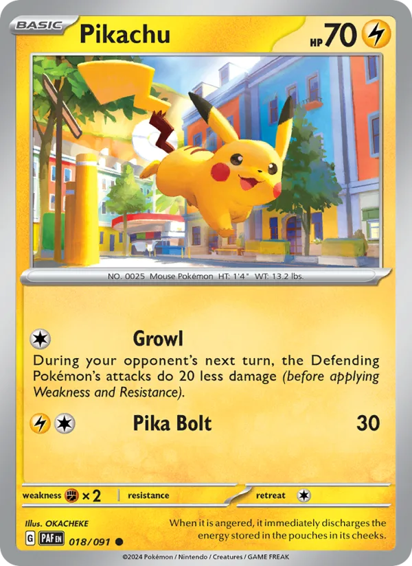 Pikachu · Paldean Fates 018/91
