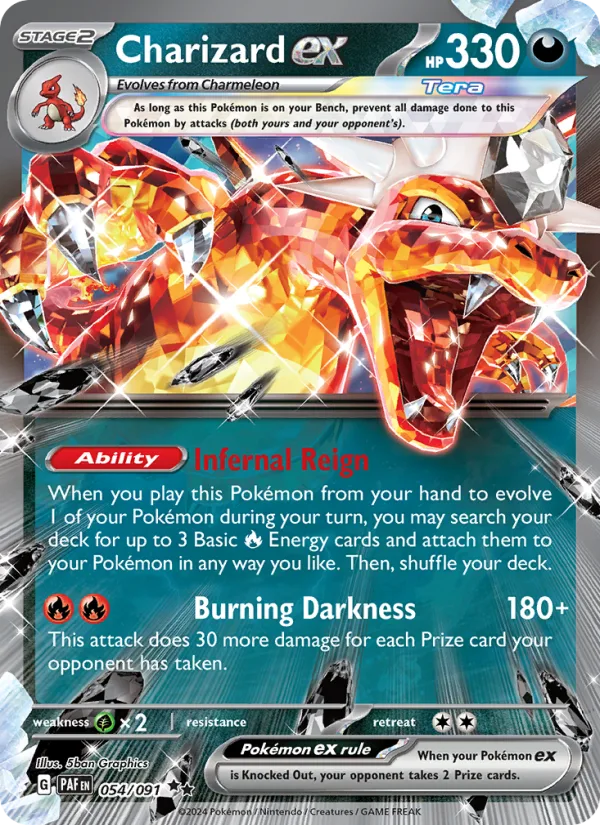 Charizard ex · Paldean Fates 054/91