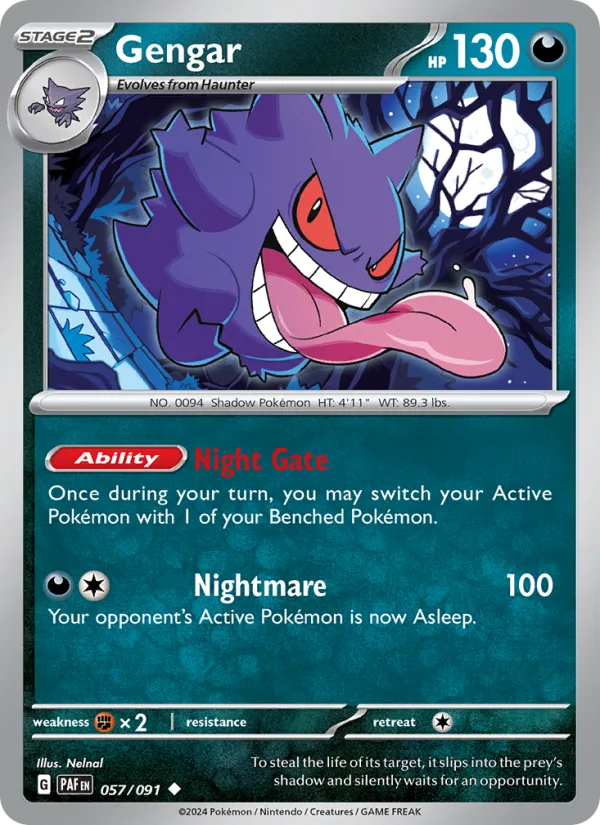 Gengar · Paldean Fates 057/91