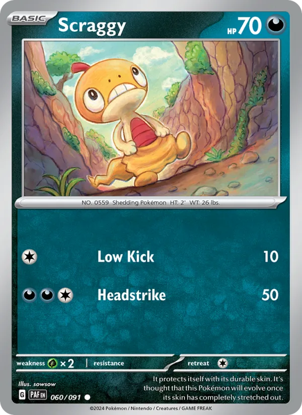 Scraggy · Paldean Fates 060/91