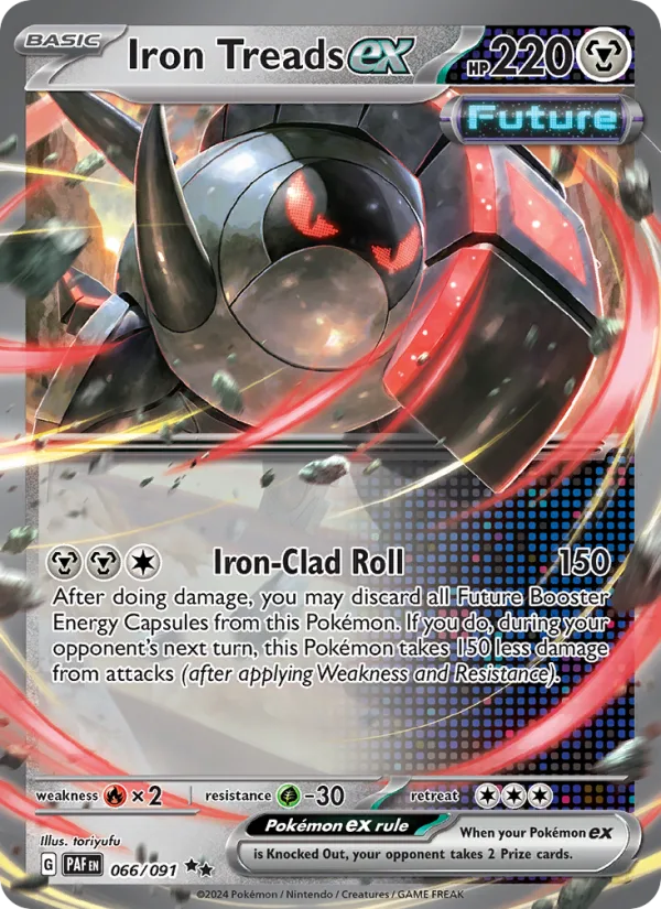 Iron Treads ex · Paldean Fates 066/91
