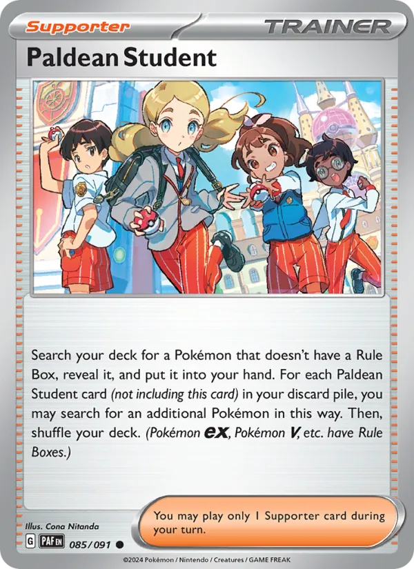 Paldean Student · Paldean Fates 085/91