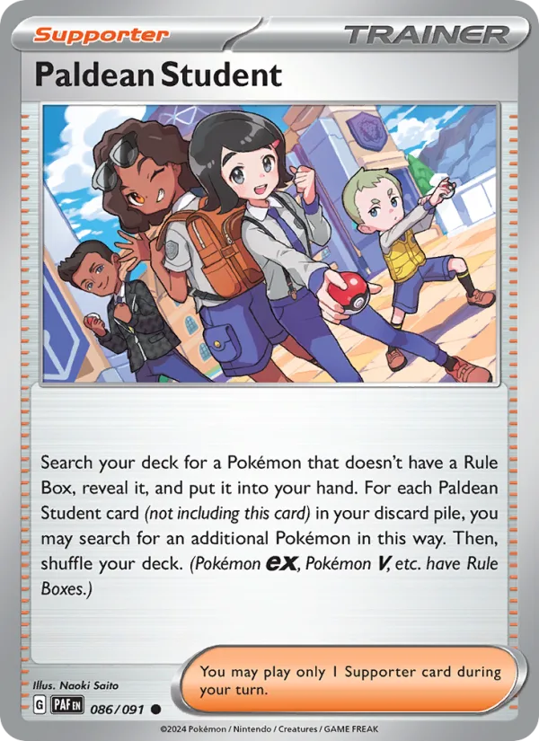 Paldean Student · Paldean Fates 086/91